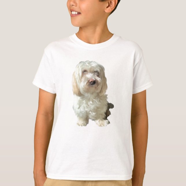 Perro Havanese, camiseta de niño (Anverso)