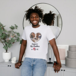 Perro hermano mayor foto personalizada y camiseta
