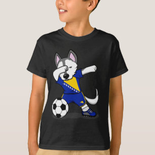 Perro Husky Dabbing Bosnia y Herzegovina Jersey de