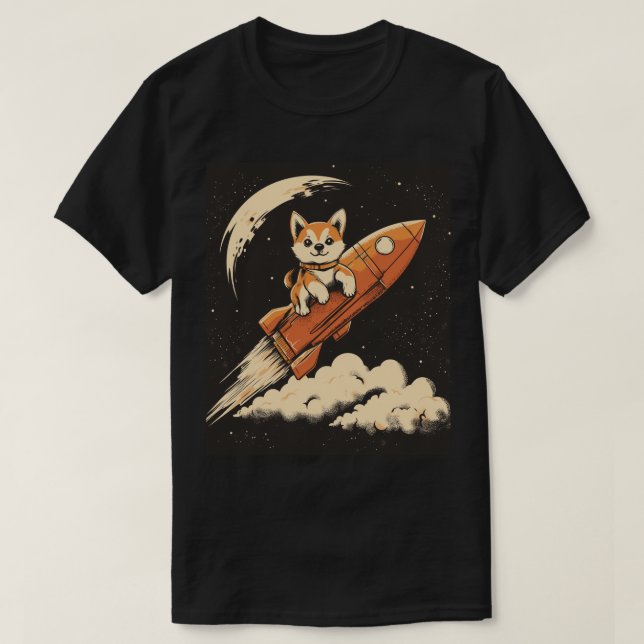 Perro Inu Shiba en una camiseta (Diseño del anverso)
