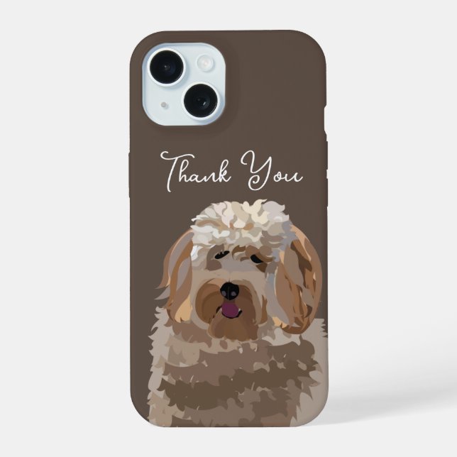 Perro Labradoodle Lindo Personalizado (Reverso )