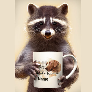 Perro Labrador Recuperador Mascota Café Mug, Copa