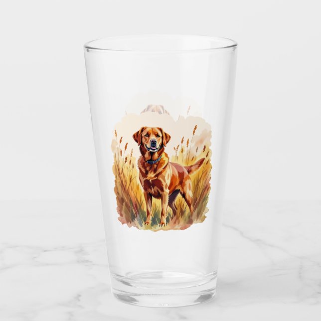 Perro Labrador Retriever Fox Rojo (Anverso)