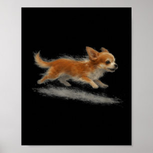 Perro lindo corriendo meme divertido de arte de ch