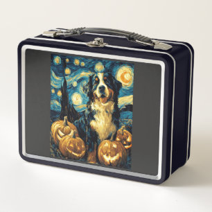Perro lindo de montaña bernesa Halloween Jack O La
