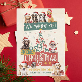 Perro Lindo Moderno Te Ladramos Una Feliz Navidad
