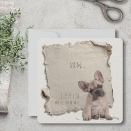 Perro Mamá Día de la Madre Personalizado de tarjet