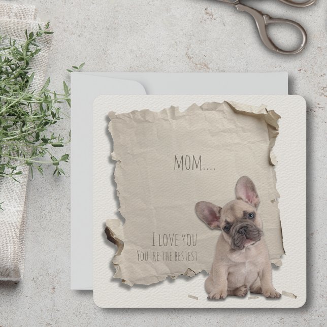Perro Mamá Día de la Madre Personalizado de tarjet (Mothers Day is a great time to show mom how special she is, but any day is a day to say I love you!)
