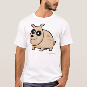 Perro manchado del dibujo animado, camiseta del