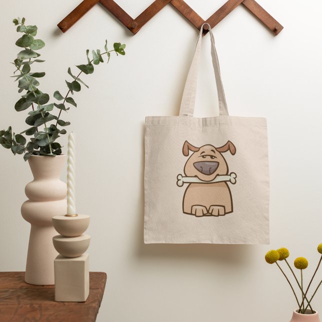 Perro Marrón Con Bolsa De Toque Hueso (Subido por el creador)