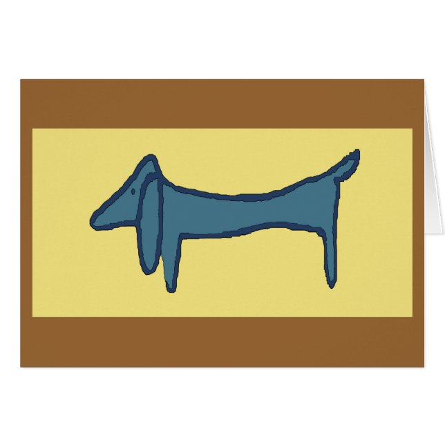 Perro marrón, Dachshund (Anverso (Horizontal))