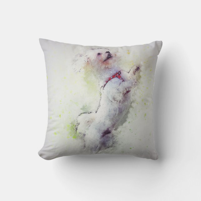 Perro Mascota de canicomio familiar Almohada de la (Anverso)
