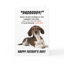 Perro Mascota Terrible tarjeta de padres felices