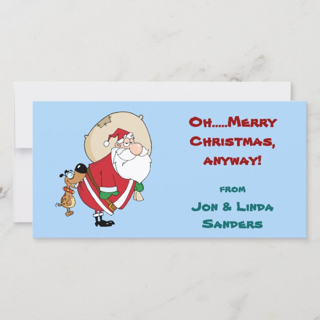 Perro muerde a Santa Graciosa Tarjeta de Fotografí (Anverso)