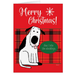 Perro navidad comió las acciones