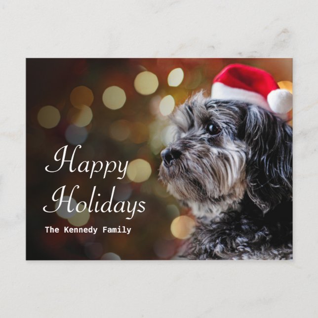 Perro navidad esperando a Santa María (Anverso)