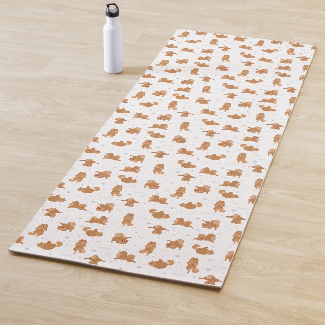 Perro panomerano alemán Spitz Yoga Mat (In situ)