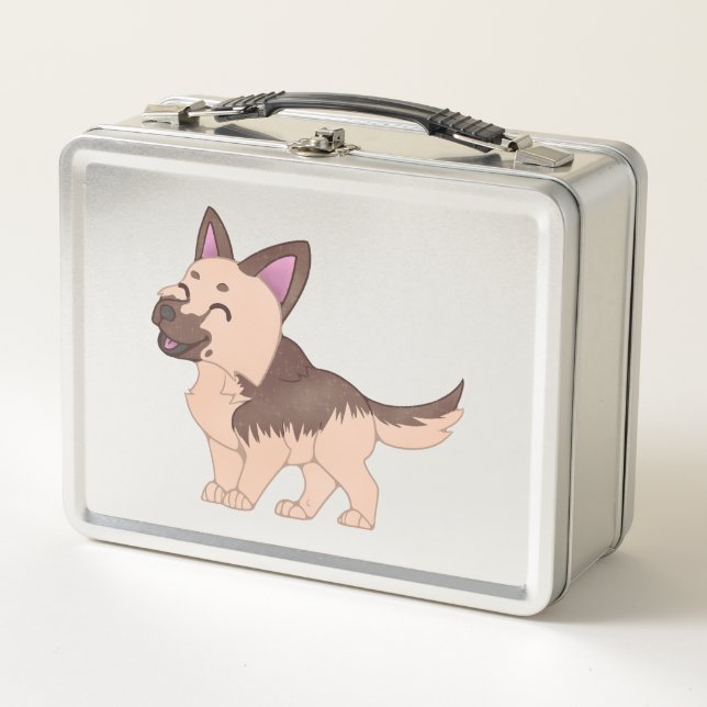 Perro pastor alemán Kawaii (Anverso)