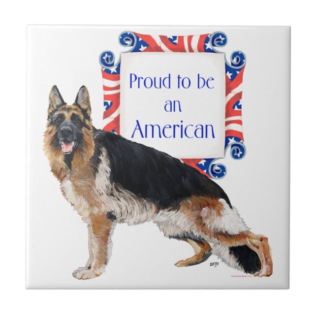 Perro Pastor Alemán Teja Americana (Frente)