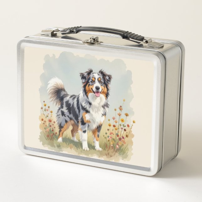 Perro Pastor Australiano Merle Cola Larga (Anverso)
