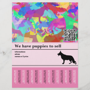 Perro Pastor personalizado Folleto