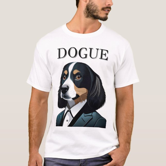 Perro pastoso: Camiseta DOGUE (Anverso)