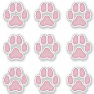 Perro Paw Imprime Pegatinas de seguimiento de anim