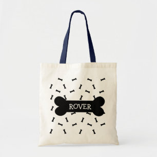 Perro personalizado trata la bolsa de la tote