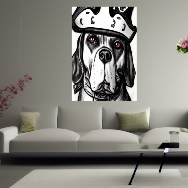 Perro pirata | Poster de arte de IA (Subido por el creador)