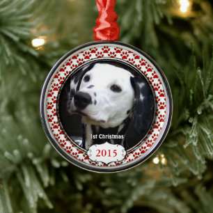 Perro plateado traza mis primeros ornamentos de fo