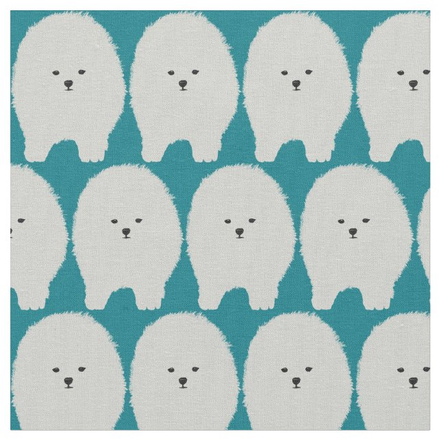 Perro pomerano, tela Mascota fluffy (De cerca)
