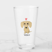 Perro poner crema del dibujo animado del Dachshund