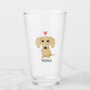 Perro poner crema del dibujo animado del Dachshund