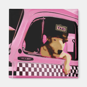 perro "pop art" con imán