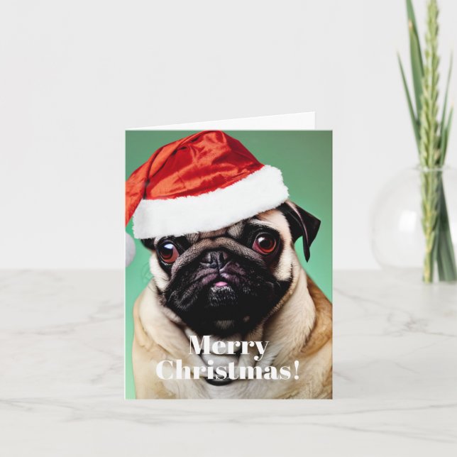 Perro Pug Navidad (Anverso)