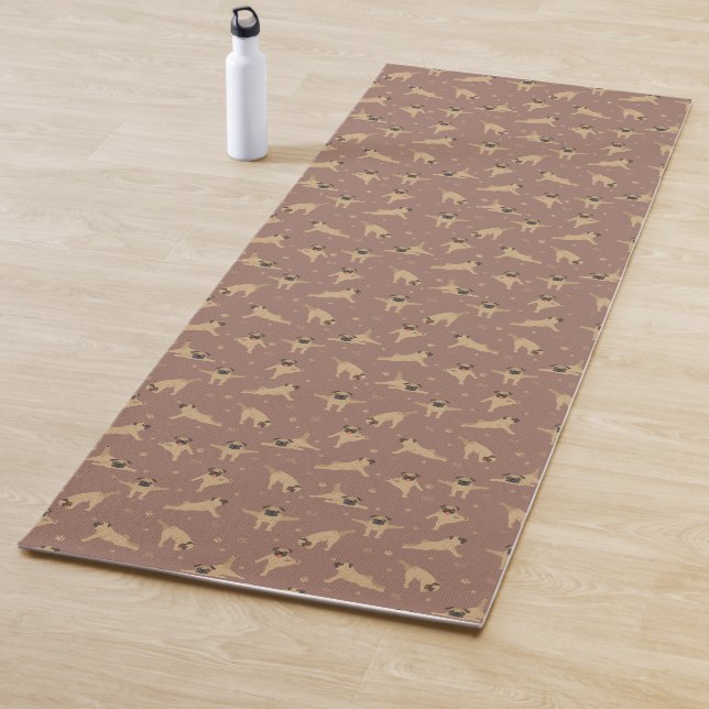 Perro Pug Yoga Mat (In situ)