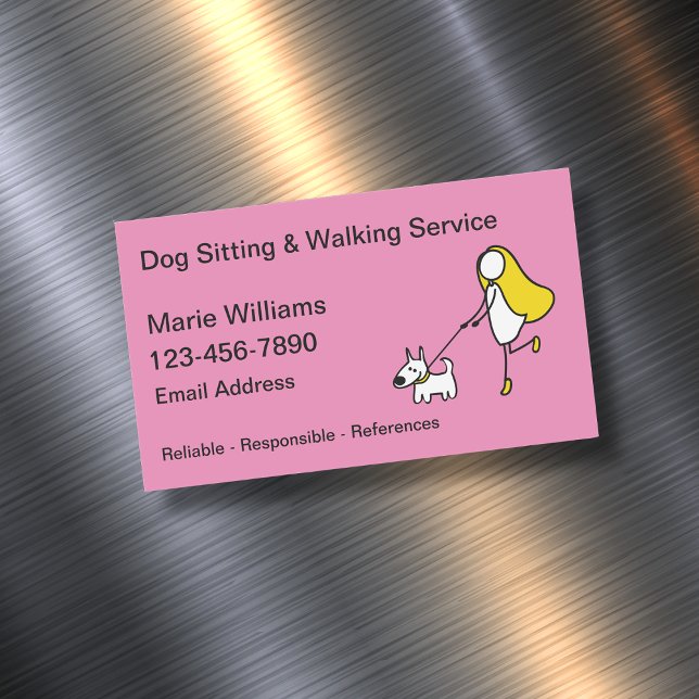 Perro que camina sentando tarjetas magnéticas (Subido por el creador)