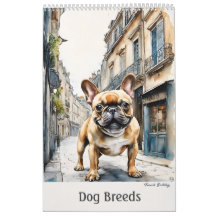 Perro reproduce el calendario de arte