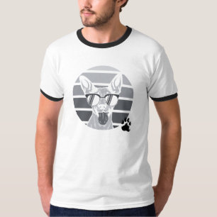 Perro Retro con Gafas de Sol: Camiseta de Tono Mon