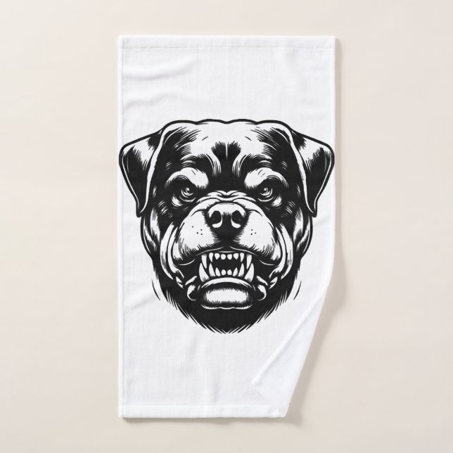 Perro Rottweiler (Toalla de mano)