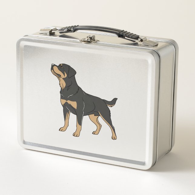 Perro Rottweiler, Perro Rottweiler de pie (Anverso)