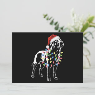 Perro Santa Labrador Retriever Luces de Navidad Am