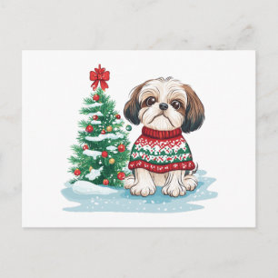 Perro Santa Shih Tzu Navidad