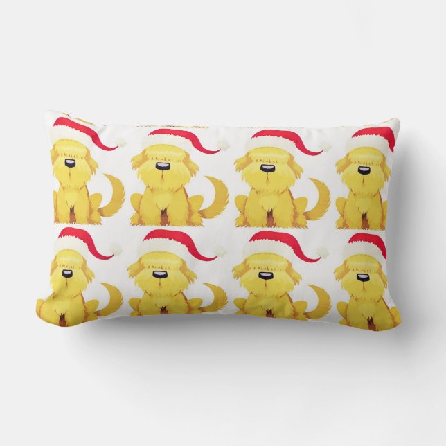"PERRO SANTO DULCE" ALMOHADA DE NAVIDAD (Anverso)