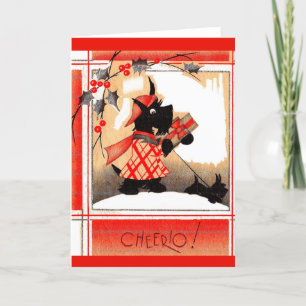 Perro Scottie de Navidad de los años 30 dice ‘Chee