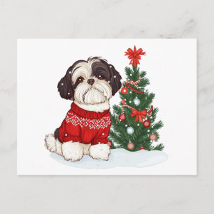 Perro Shih Tzu de Navidad