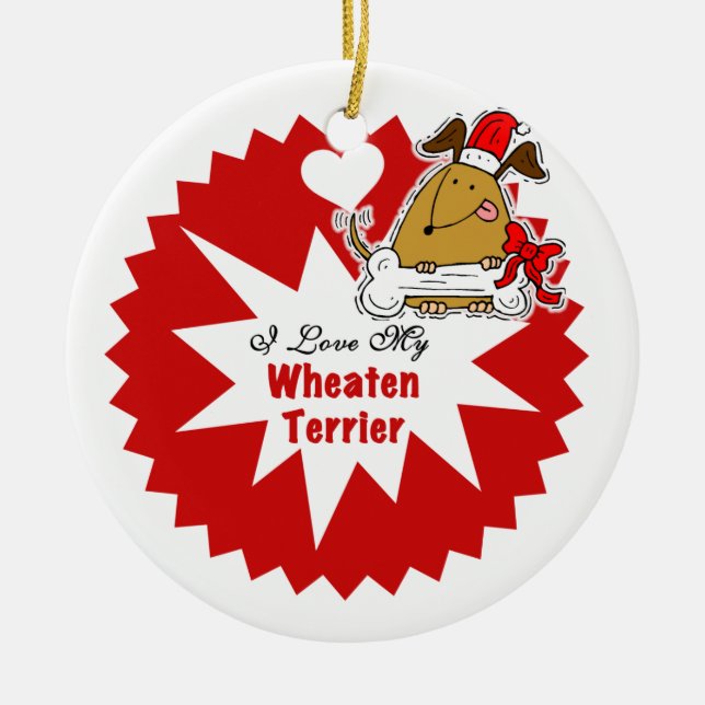 Perro Terrier de Wheaten Personalizado Ornamento d (Frente)