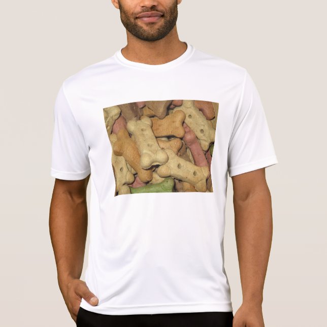 Perro trata a los hombres con camiseta de rendimie (Anverso)