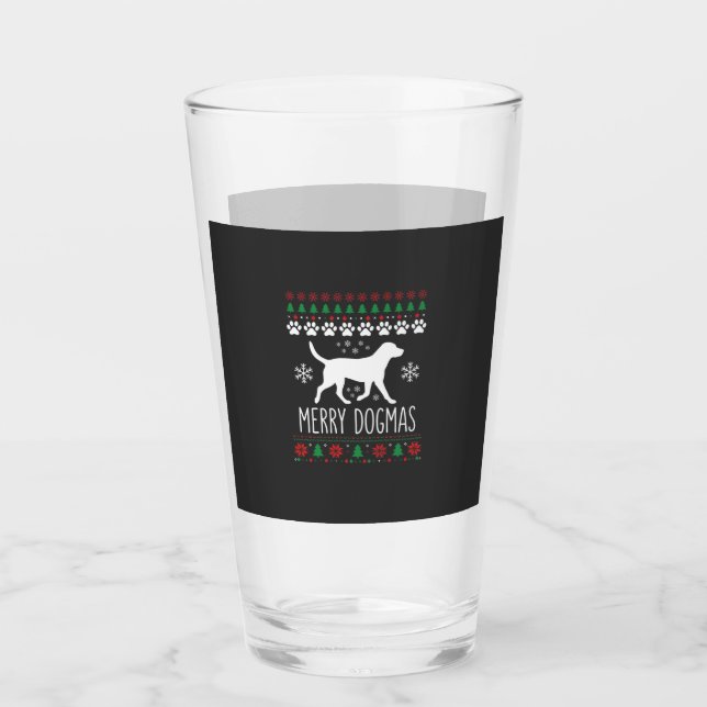 Perro Vector de Navidad de Dogmas Alegres (Anverso)