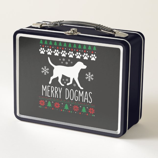 Perro Vector de Navidad de Dogmas Alegres (Anverso)